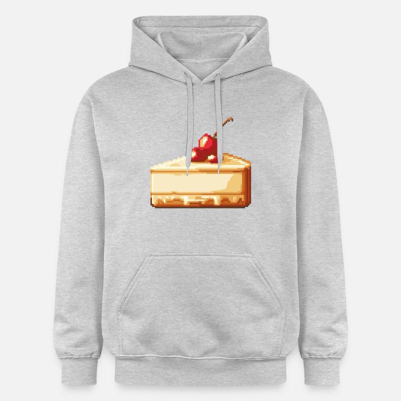 Cheesecake Pixel - Sweat à capuche Softstyle® Gildan Unisexe - gris clair chiné