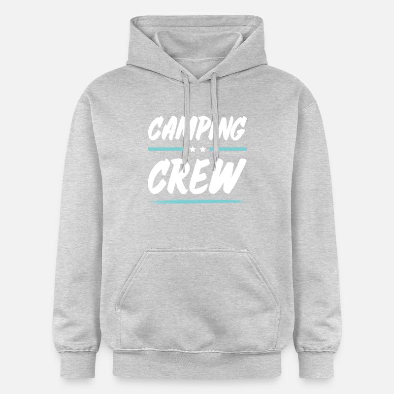 Équipe de camping - Sweat à capuche Softstyle® Gildan Unisexe - gris clair chiné