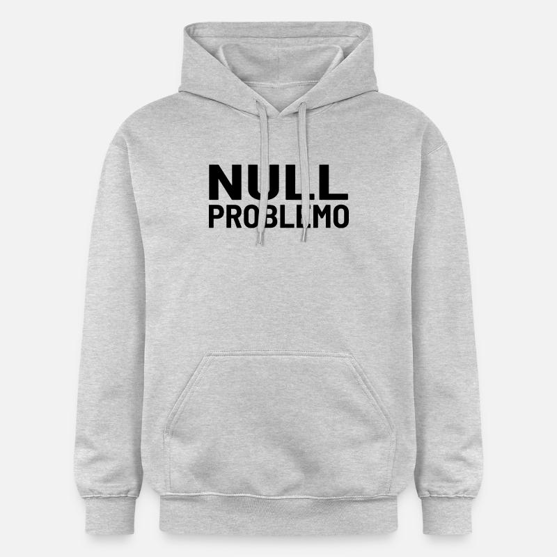 Null Problemo Kein Problem - Gildan Unisex Softstyle® Midweight Hoodie - Hellgrau meliert