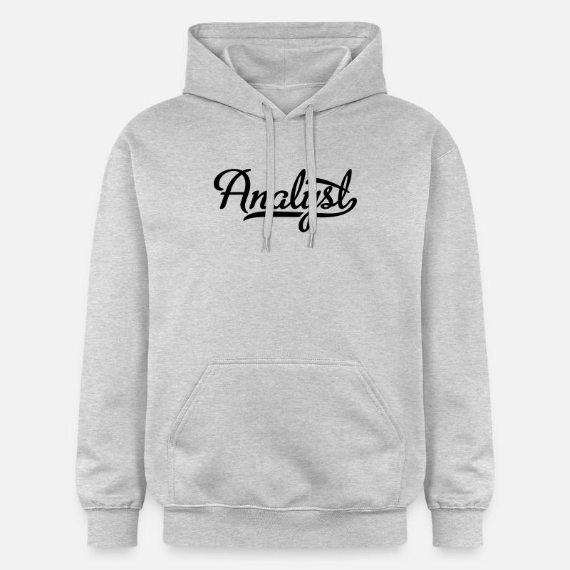 ANALYST - Sweat à capuche Softstyle® Gildan Unisexe - gris clair chiné