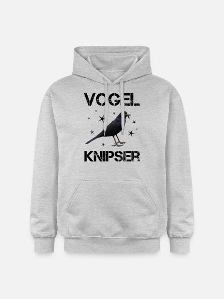 Vogelknipser Hobbyfotograf - Gildan Unisex Softstyle® Midweight Hoodie - Hellgrau meliert