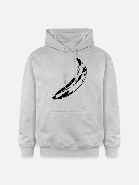 Banana - Gildan Unisex Softstyle® Midweight Hoodie - Hellgrau meliert