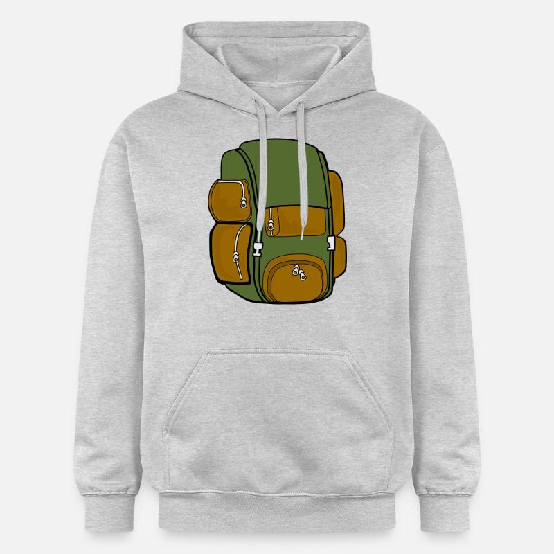 sac à dos - Sweat à capuche Softstyle® Gildan Unisexe - gris clair chiné