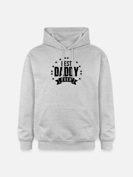 Fars dag T-shirt| Verdens bedste fader gave - Gildan Softstyle® Midweight unisex-hoodie - lysegrå meleret