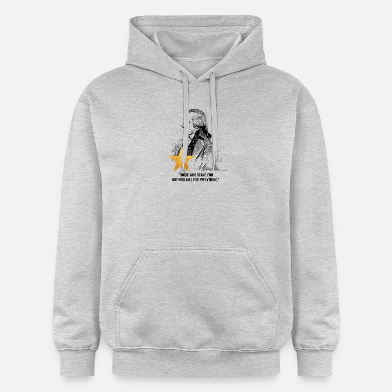 Alexander Hamilton - Sweat à capuche Softstyle® Gildan Unisexe - gris clair chiné