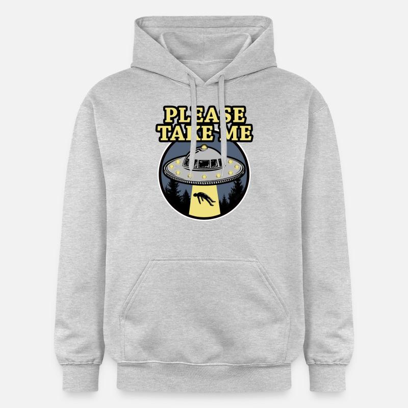 S'IL VOUS PLAÎT - Sweat à capuche Softstyle® Gildan Unisexe - gris clair chiné