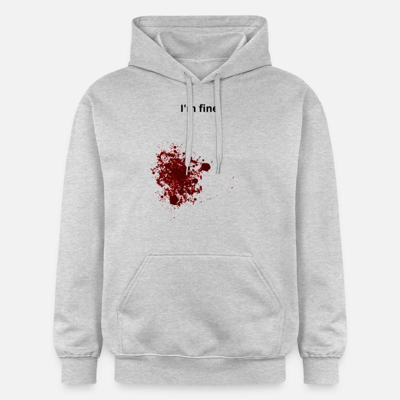 Blessure blessure sang - Sweat à capuche Softstyle® Gildan Unisexe - gris clair chiné