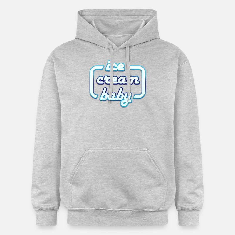 Bébé crème glacée - chemise d'été - Sweat à capuche Softstyle® Gildan Unisexe - gris clair chiné