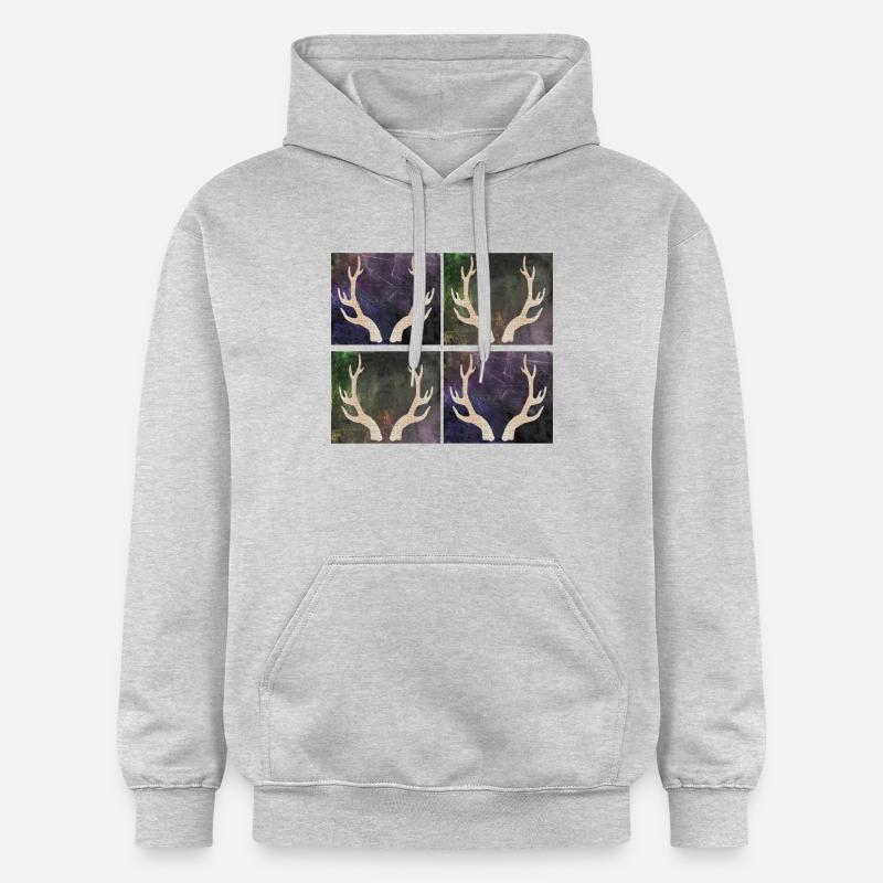 Deer antlers - Gildan Unisex Softstyle® Midweight Hoodie - light heather grey
