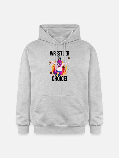 "Wrestlers by choice!" - Gildan Unisex Softstyle® Midweight Hoodie - light heather grey