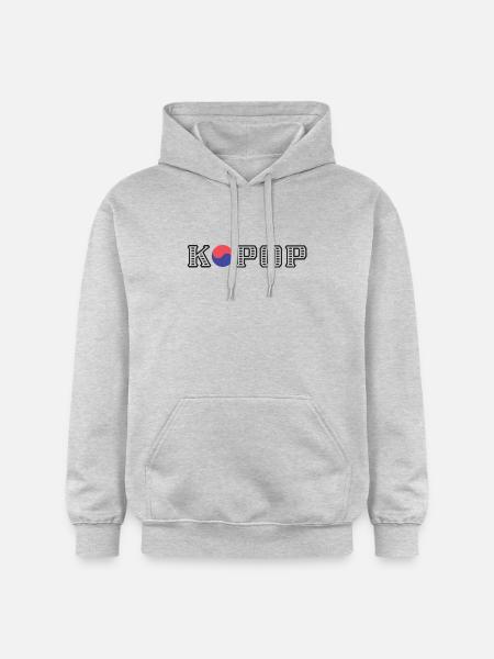 Kpop - Sweat à capuche Softstyle® Gildan Unisexe - gris clair chiné