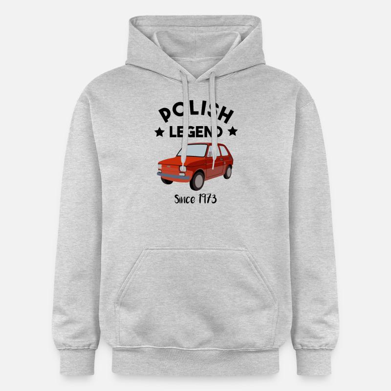 Légende polonaise - Maluch - 126p - oldtimer - Sweat à capuche Softstyle® Gildan Unisexe - gris clair chiné