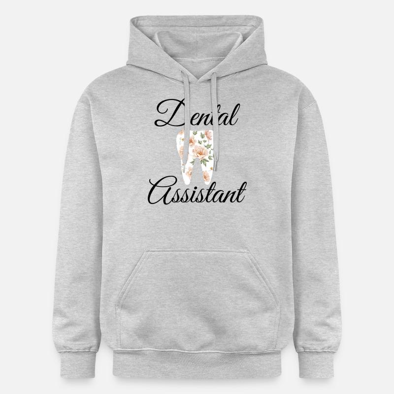 Assistant dentaire - Sweat à capuche Softstyle® Gildan Unisexe - gris clair chiné