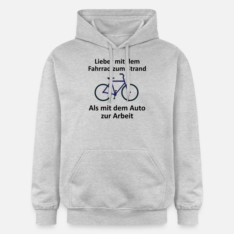 Vélo - Sweat à capuche Softstyle® Gildan Unisexe - gris clair chiné