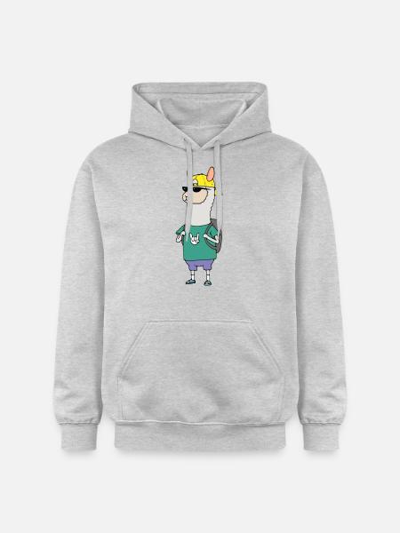 Alpagas - Sweat à capuche Softstyle® Gildan Unisexe - gris clair chiné