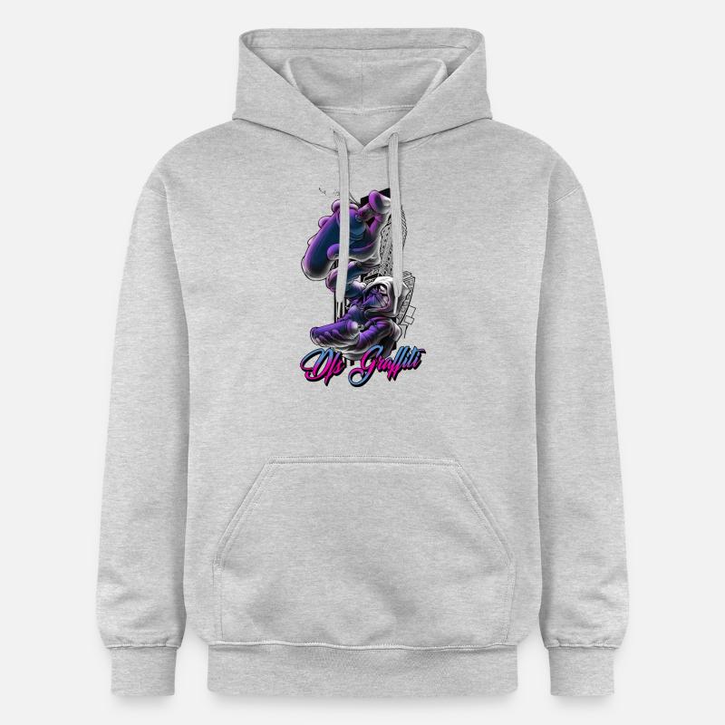 Dfs Graffiti - Sweat à capuche Softstyle® Gildan Unisexe - gris clair chiné