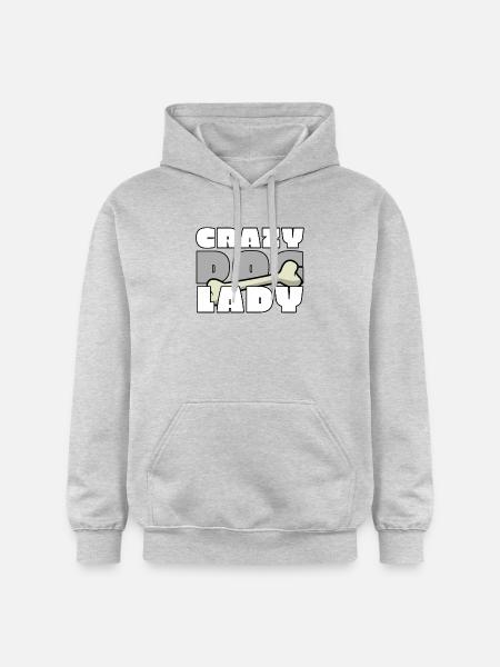 Crazy dog lady - Gildan Unisex Softstyle® Midweight Hoodie - light heather grey
