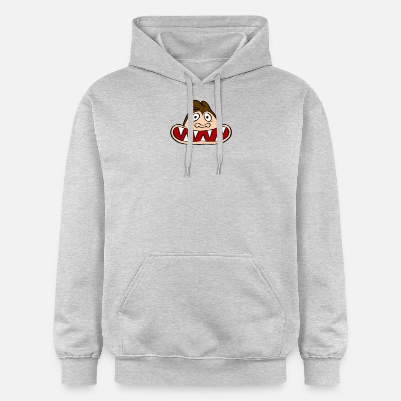 Singe avec grande bouche - Sweat à capuche Softstyle® Gildan Unisexe - gris clair chiné