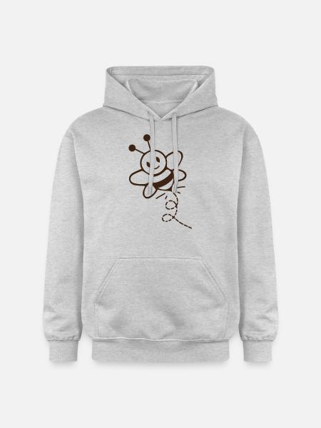abeille - Sweat à capuche Softstyle® Gildan Unisexe - gris clair chiné