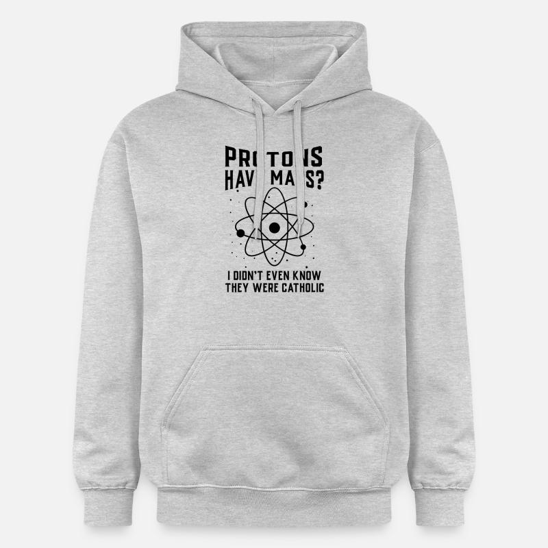 Les protons ont une masse - Sweat à capuche Softstyle® Gildan Unisexe - gris clair chiné