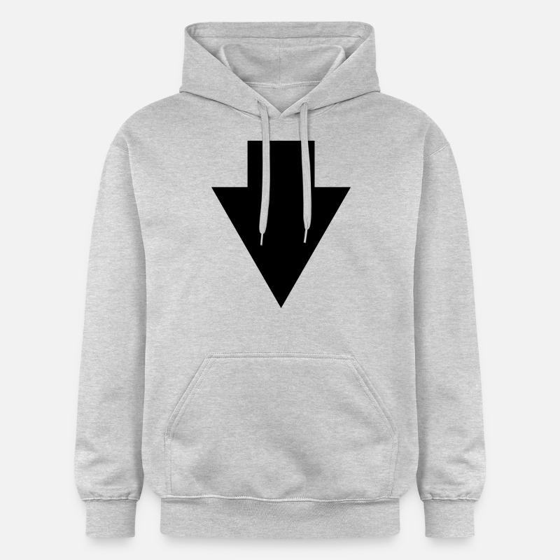 fléchette - Sweat à capuche Softstyle® Gildan Unisexe - gris clair chiné