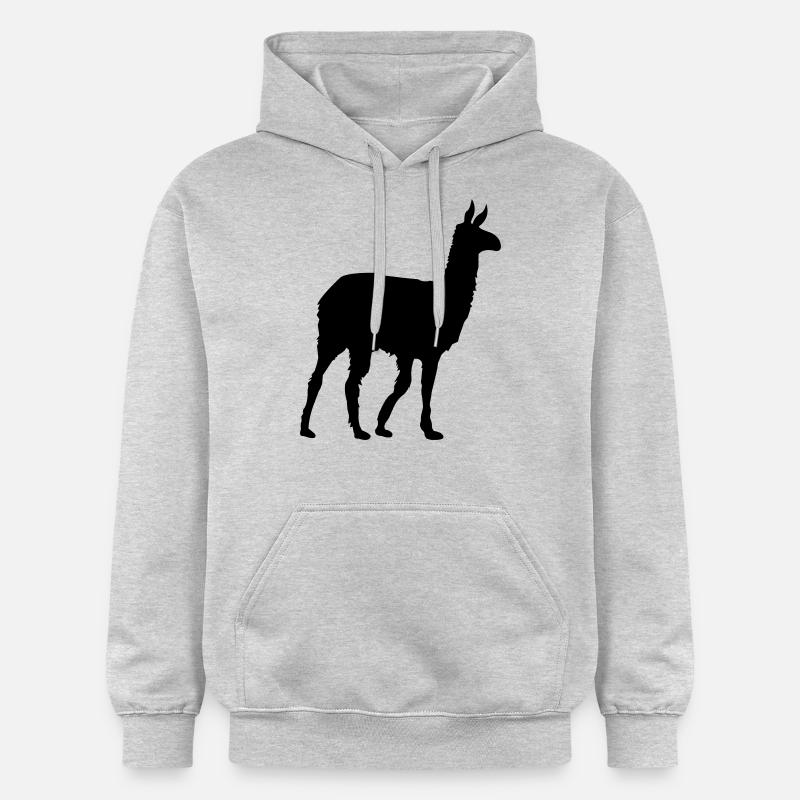 lama - Sweat à capuche Softstyle® Gildan Unisexe - gris clair chiné