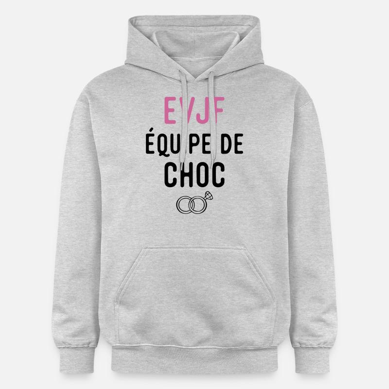 équipe de choc evjf - Sweat à capuche Softstyle® Gildan Unisexe - gris clair chiné