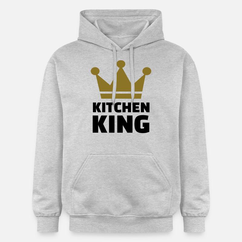 Kitchen King - Sweat à capuche Softstyle® Gildan Unisexe - gris clair chiné