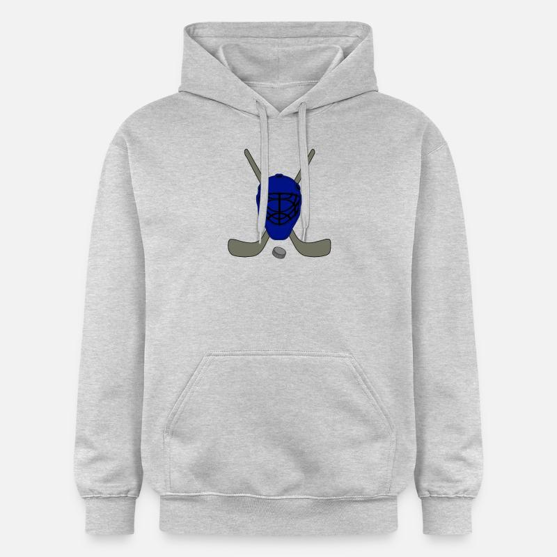 Masque de hockey sur glace - Sweat à capuche Softstyle® Gildan Unisexe - gris clair chiné