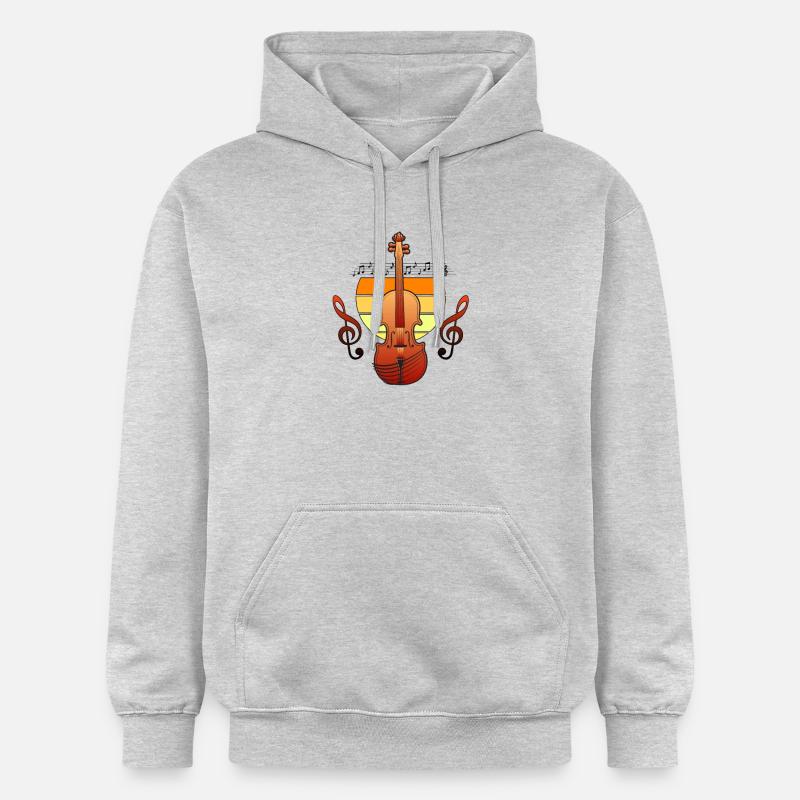 violon - Sweat à capuche Softstyle® Gildan Unisexe - gris clair chiné