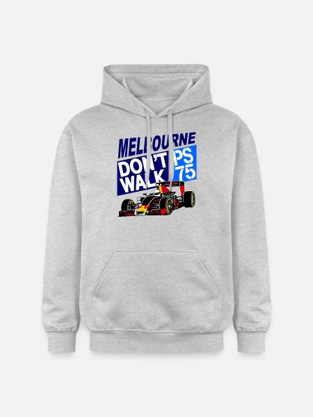 - - Rennauto - Gildan Unisex Softstyle® Midweight Hoodie - Hellgrau meliert