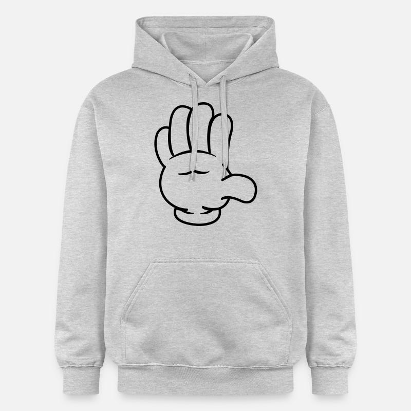 comic_hand_001 - Sweat à capuche Softstyle® Gildan Unisexe - gris clair chiné