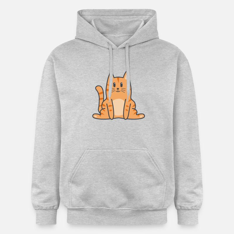 Chat Chat Kitten - Sweat à capuche Softstyle® Gildan Unisexe - gris clair chiné