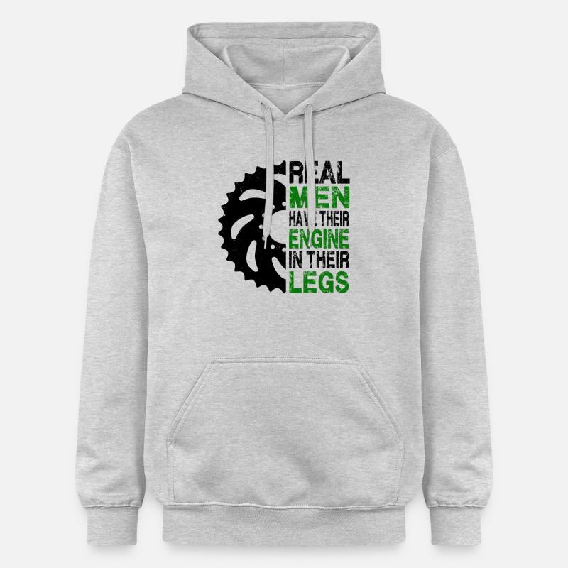 Hommes Vélo de course - Sweat à capuche Softstyle® Gildan Unisexe - gris clair chiné