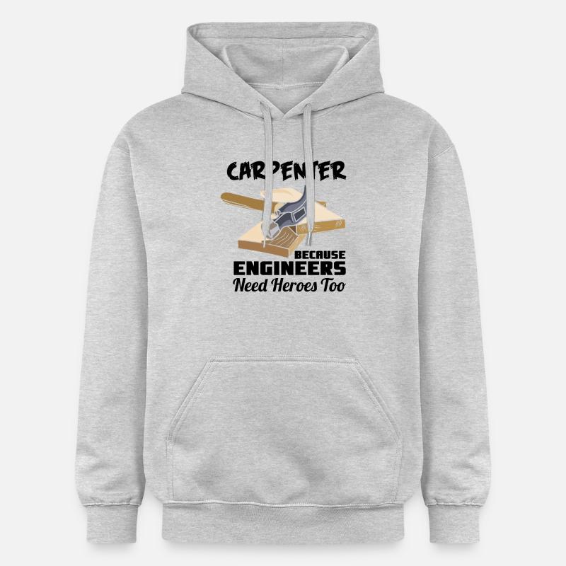 Artisans charpentiers - Sweat à capuche Softstyle® Gildan Unisexe - gris clair chiné