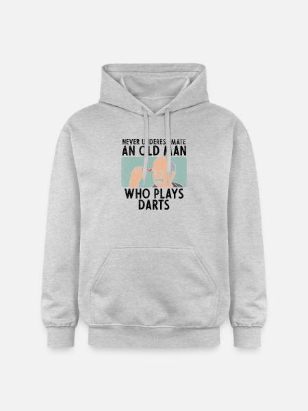 Darts Dart Player Sayings - Gildan Unisex Softstyle® Midweight Hoodie - light heather grey