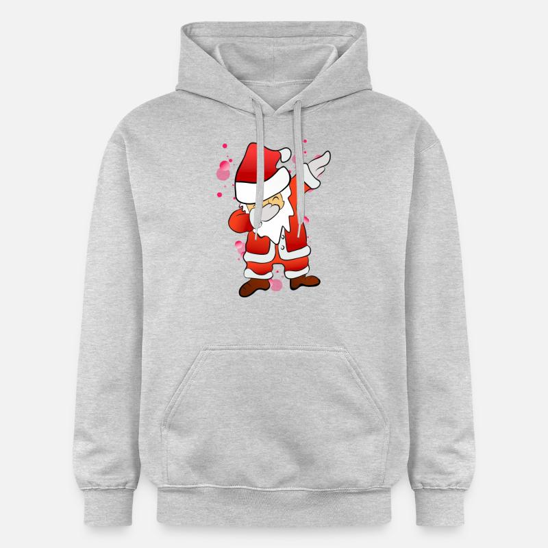 Dabbing Nikolaus - Gildan Unisex Softstyle® Midweight Hoodie - Hellgrau meliert