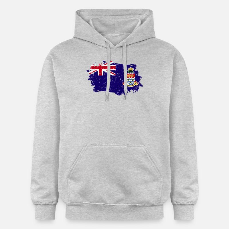 Drapeau des îles Caïmans - Sweat à capuche Softstyle® Gildan Unisexe - gris clair chiné