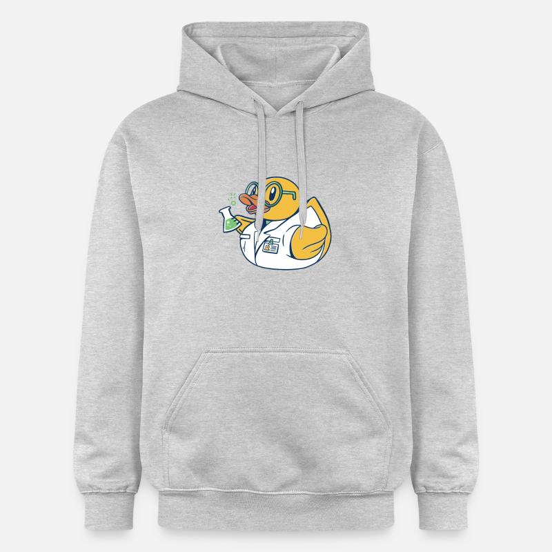 Scientifiques du canard baignant - Sweat à capuche Softstyle® Gildan Unisexe - gris clair chiné