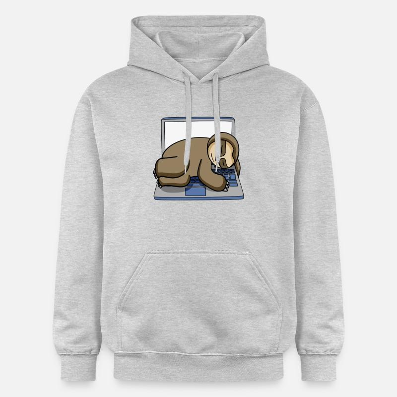 Computer Nerd Programmierer Geschenk - Gildan Unisex Softstyle® Midweight Hoodie - Hellgrau meliert