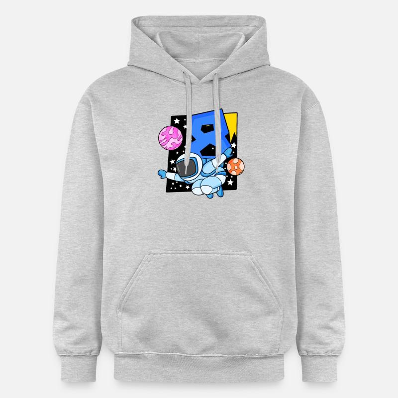 8 ans Jeune astronaute - Sweat à capuche Softstyle® Gildan Unisexe - gris clair chiné