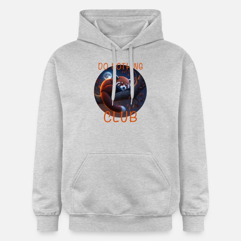 Petit panda - Sweat à capuche Softstyle® Gildan Unisexe - gris clair chiné
