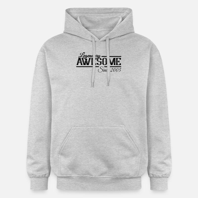 Légendaire Génial Millésime 2005 - Sweat à capuche Softstyle® Gildan Unisexe - gris clair chiné