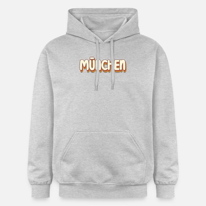 Munich Munich Munich - Sweat à capuche Softstyle® Gildan Unisexe - gris clair chiné