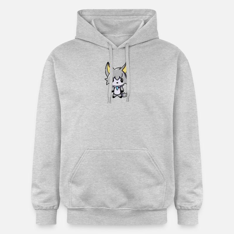 Wolf Wolfshund Vampir Emo - Gildan Unisex Softstyle® Midweight Hoodie - Hellgrau meliert
