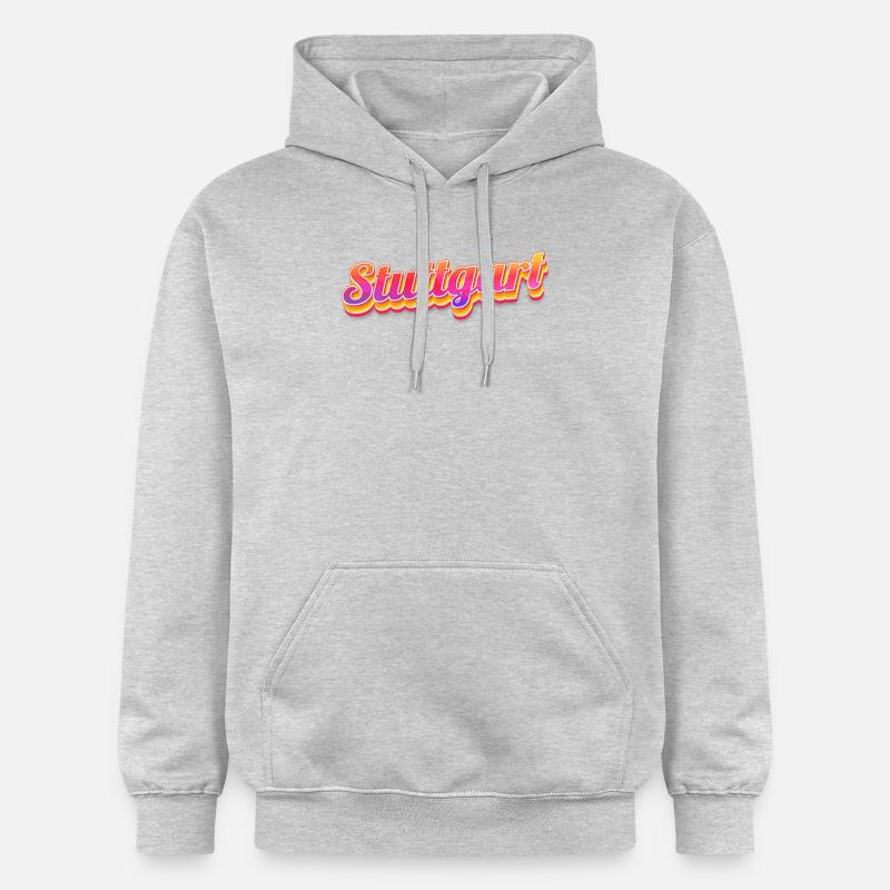 Stuttgartererin Stuttgarterer Stuttgarter - Gildan Unisex Softstyle® Midweight Hoodie - Hellgrau meliert