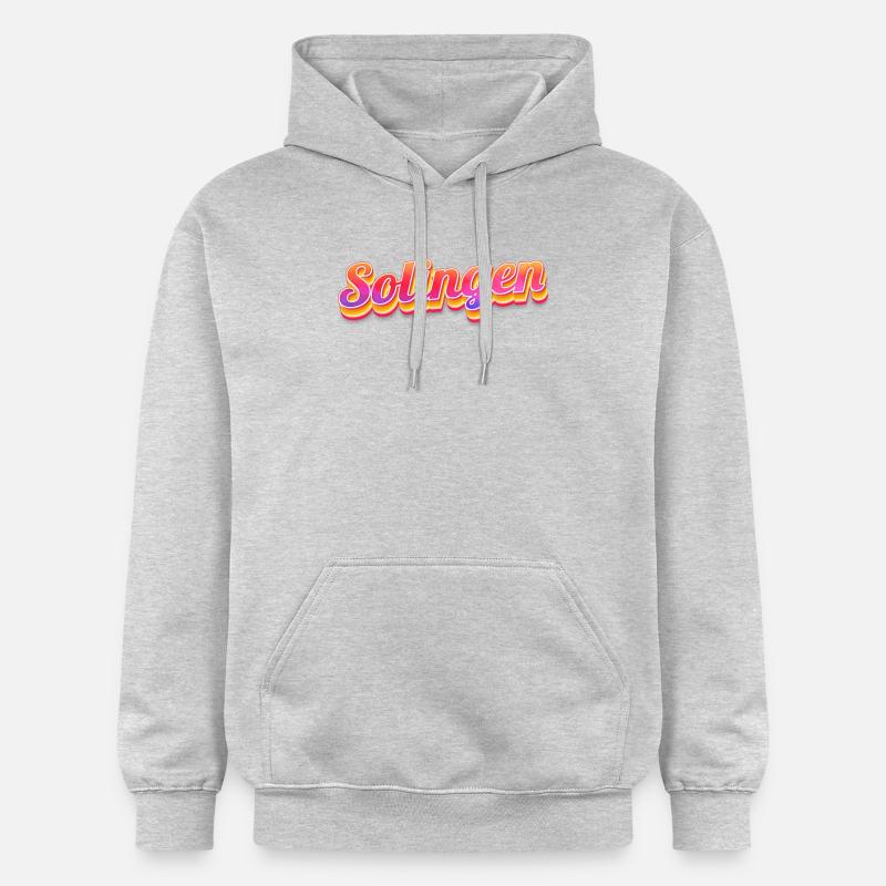 Solingérine Solinger Solingen - Sweat à capuche Softstyle® Gildan Unisexe - gris clair chiné
