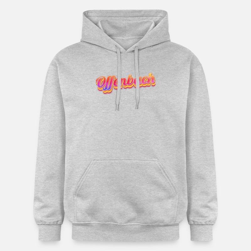 Offenbacherin Offenbacher Offenbach - Sweat à capuche Softstyle® Gildan Unisexe - gris clair chiné