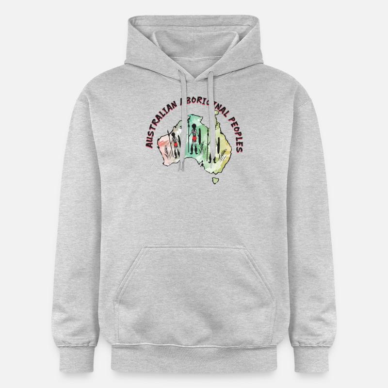 Histoire des peuples autochtones - Sweat à capuche Softstyle® Gildan Unisexe - gris clair chiné