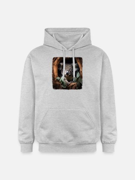 Koalas realistic Koala - Gildan Unisex Softstyle® Midweight Hoodie - light heather grey
